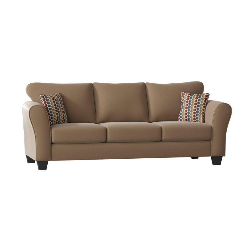 Fredericktown Upholstered 96'' Sofa, Bulldozer Chamois