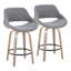 Tabouret de comptoir Mid-Century moderne à hauteur fixe avec pivot-133677155