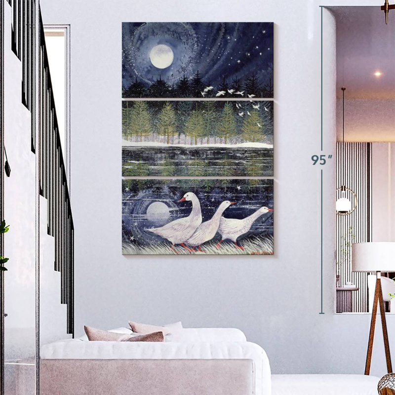 Brampt Snow Geese, 32" H x 20" W