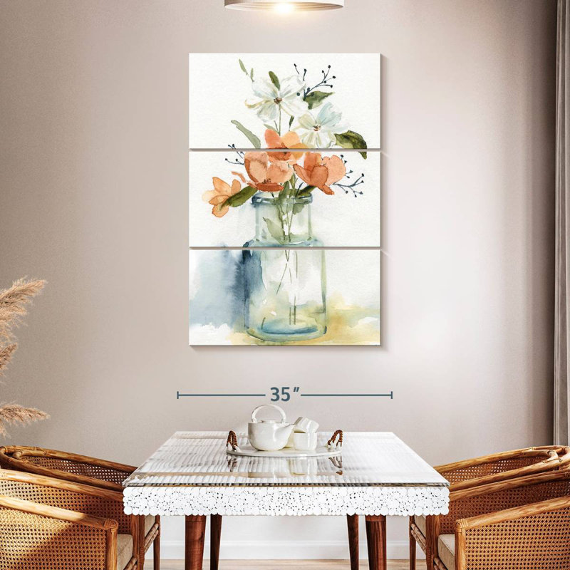 Fleurs simples I, H 50 po x l 32 po