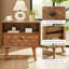 Table de chevet 21,89 po Mid-Century-130019722