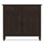 Armoire de rangement en bois massif à 2 tablettes avec 2 tiroirs de rangement Connaught-1002295609