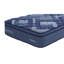 Matelas compressé et très grand 14 po avec housse super douce bleue, unité de poche, couches de mousse à mémoire de forme, mousse roulée, couches