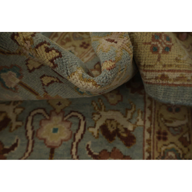 Tapis décoratif égyptien antique bleu antique Ziegler 2x3