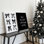 Ensemble de 2 impressions sur toile Black Tie Christmas