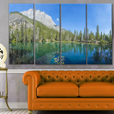 « grassi lake canmore alberta canada », reproduction de photo à multiples images sur toile