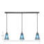 3 Light Stem Hung Linear Pendalier Shown With 5.5" Fluted Crystal Glass-32325889-32325893