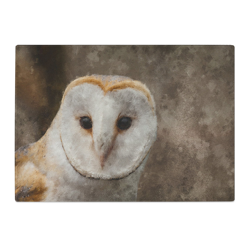 Barn Owl Vol.1 Painting Chopping Board, 0.4cm H x 20cm W x 29cm L