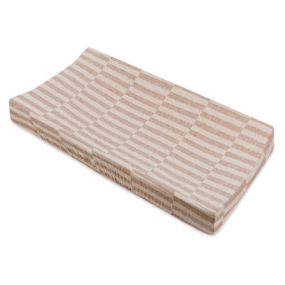 Stripe Quilted Muslin Changing Pad Cover