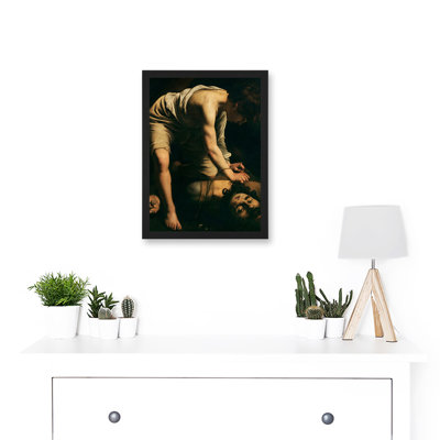 Caravaggio David Goliath Religious by Caravaggio - Single Picture Frame Painting