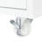 Rolling Kitchen Storage Island With 2 Fluted Glass Doors, White, Practical & Efficient White On Wheels Power Outlets And - Extended Table, Led Lights, 3 Open Shelves-2040978596