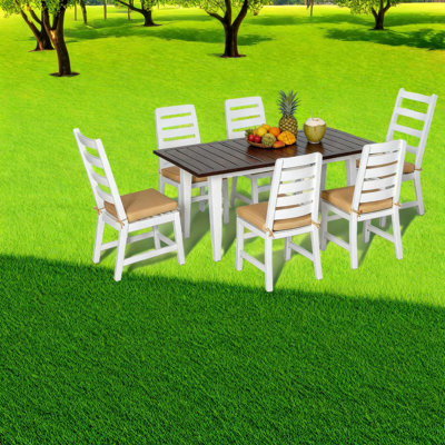 Grands ensembles de salle à manger en aluminium de style rustique pour les réunions de famille