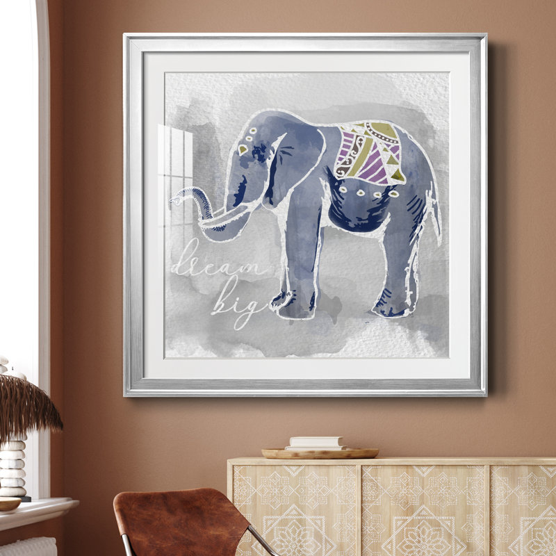 Dream Big - peinture encadrée, Encadrement argenté, H 26,5 po x l 26,5 po x P 1,5 po
