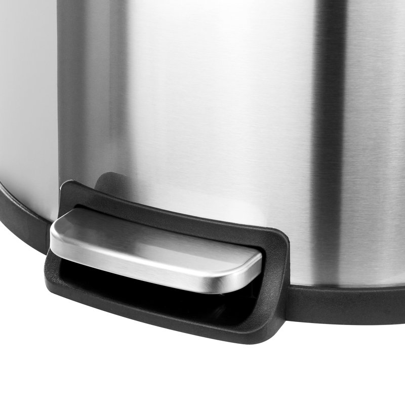 Poubelle à pédale en acier inoxydable (13 gallons)