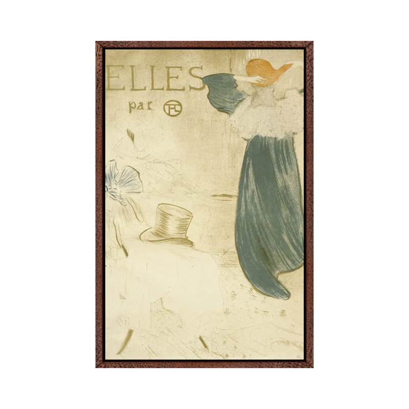 Frontispiece, 1896 by Henri De Toulouse-Lautrec - Gallery-Wrapped Canvas Giclée on Canvas, Classic Wood Floater Frame