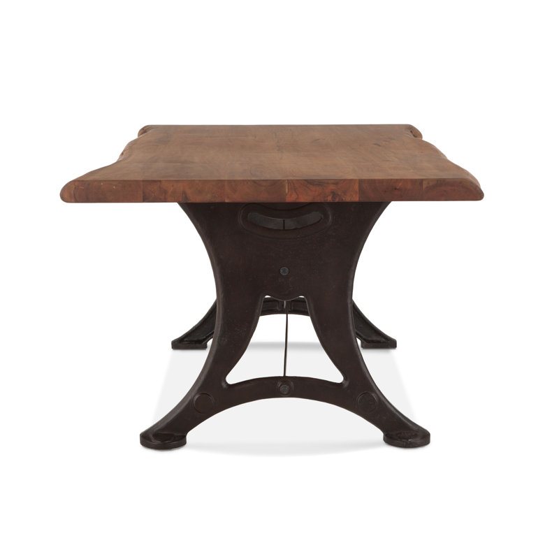 Organic Forge Solid Wood Dining Table, Raw Walnut, 30" H x 94" L x 38" W