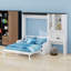 Lit escamotable novateur pliable avec canapé, bureau et rangement-227031538
