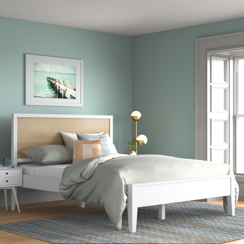Lauritzen Solid Wood Panel Bed, Full