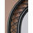 French-Style Vintage Agate Wicker Reclining Full-Length Mirror