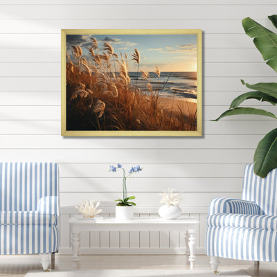 Plage, plage, sable, Sunkissed Sands I - Nautique et plage, art mural, salon