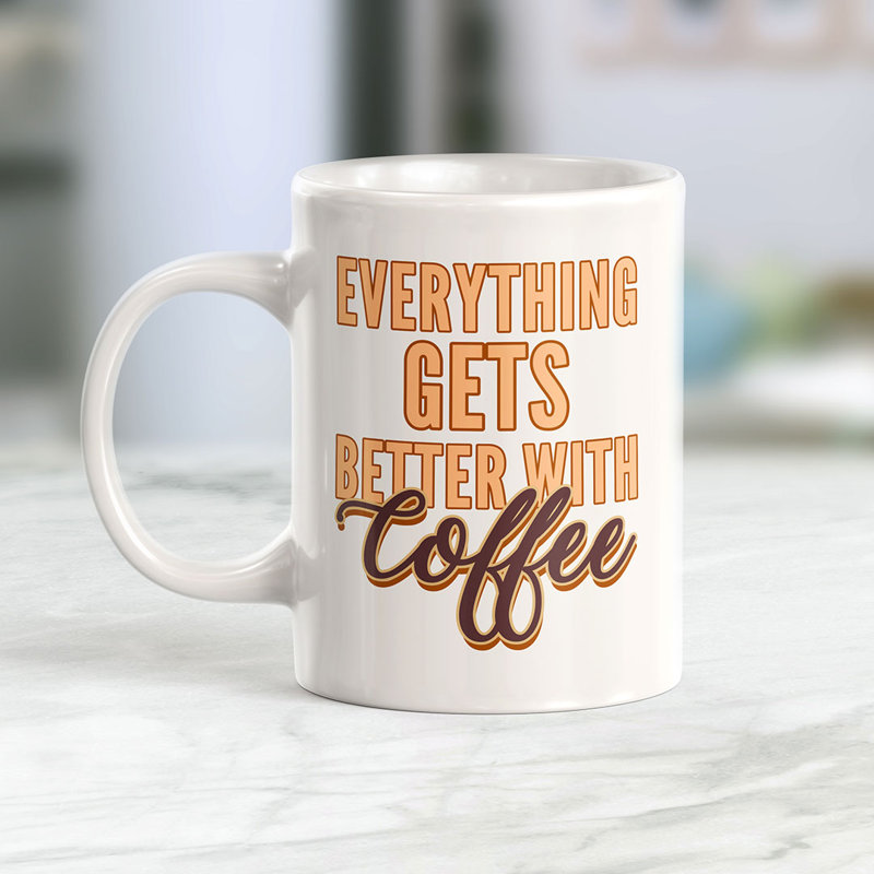 Coffee Mug, 11 oz, Plastic