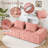 107" Chenille Sofa With Extra Large Armrests,Comfy Upholstered Couch For Living Room-1016225850