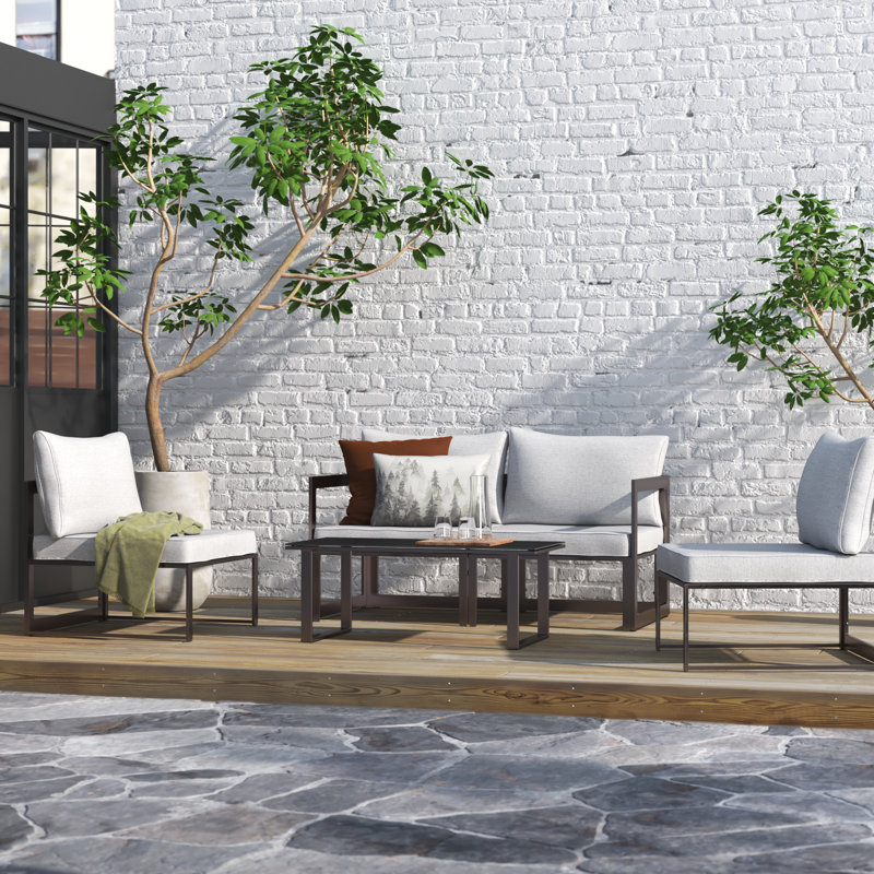 Ensemble de canapé modulaire d'extérieur 5 pièces Modway Fortuna