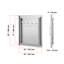 VEVOR 45.7 cm W x 5.1 cm D Stainless Steel Access Door