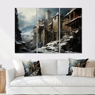 Medieval Castle In Winter Charm IV - Castles Wall Art