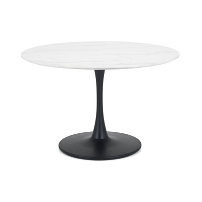 Gerson Round with Steel Base Dining Table