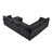 U-shaped Sectional Sofa with Storage Pockets, Convertible Sofa Bed-392127233