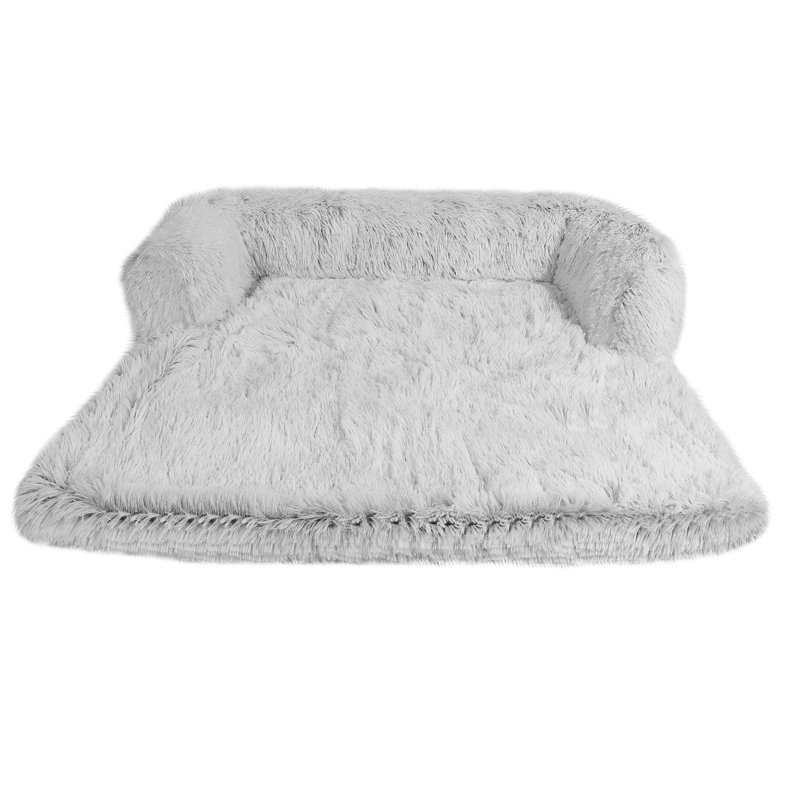 Lit pour chien Calming, Petit (l 29,9 po x P 27,9 po x H 6,3 po), Gris clair