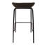Masayo 29.52'' Short Bar Stool with Upholstered Seat and Iron Frame-1840084620