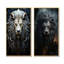 Lions Nocturnal Watch - Lion, ensemble de 2 reproductions d'art mural-1125701331-1125701334
