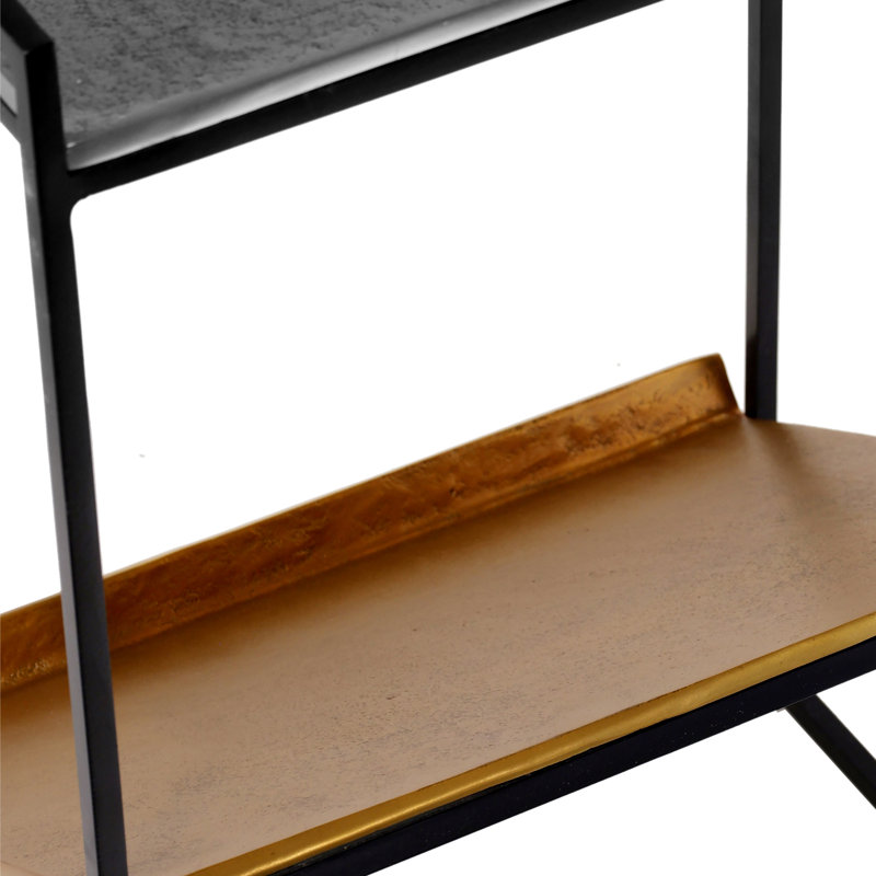 Noemi Cast Aluminum Magazine End Table