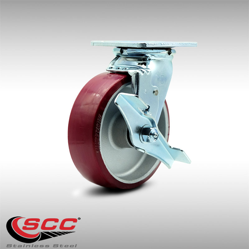 Poly on Aluminum Swivel Caster