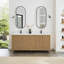 Seoul 72" Double Vanity in Washed Ash Grey with White Grain Composite Stone Top