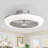 17" 5-Blade White LED Ceiling Fan With Remote Control