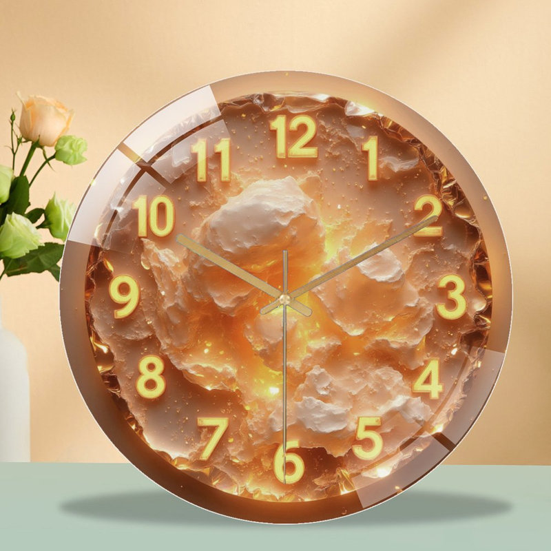 Horloge murale 12 po Glowing