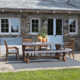 Fleur 74'' Rectangular 7 - Person Outdoor Dining Set with Cushions