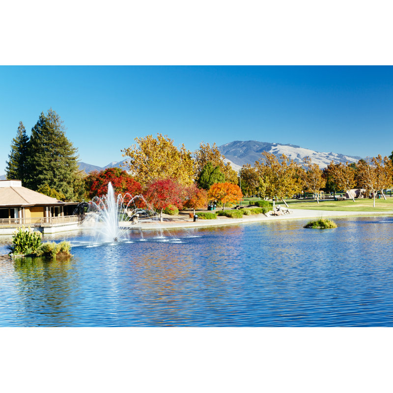 Walnut Creek and Mt Diablo by Lucentius, 12" H x 18" W