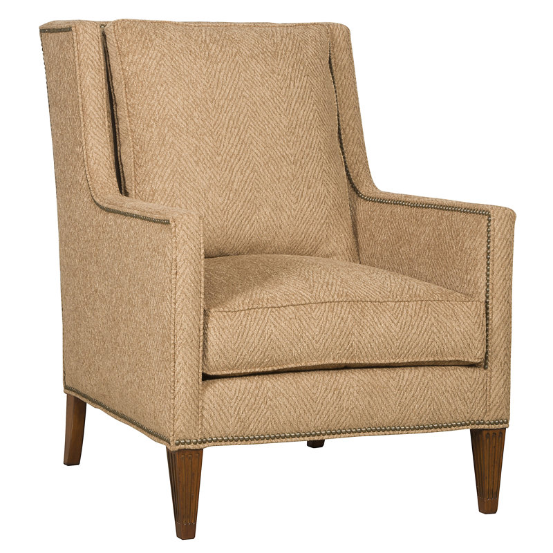 Alec Wingback Chair, No, Impala Linen, Casa Blanca