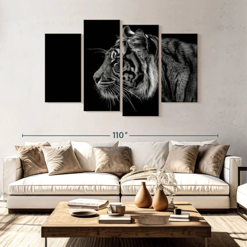 Brampt Tiger Profile, 54" H x 84" W
