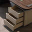 Bureau italien italien en bois véritable peint