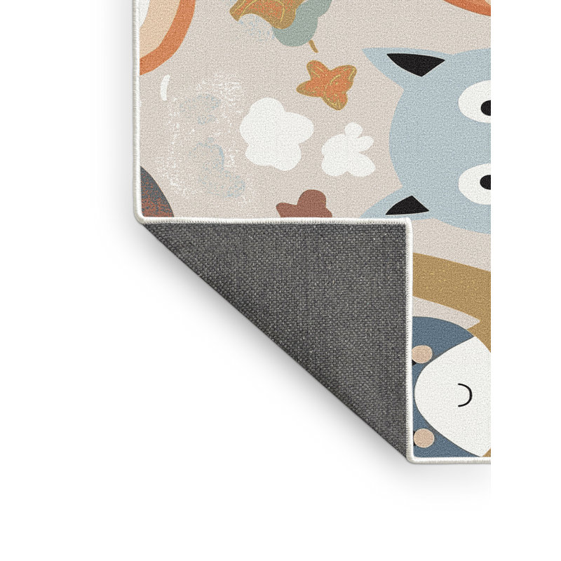 Tapis pour enfants Zoomie Kids, Rectangulaire 2 pi x 3 pi