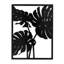 Three Tropical Monsteras Leaf Minimalist Modern Abstract Accent Sculpture-124838937-124838941