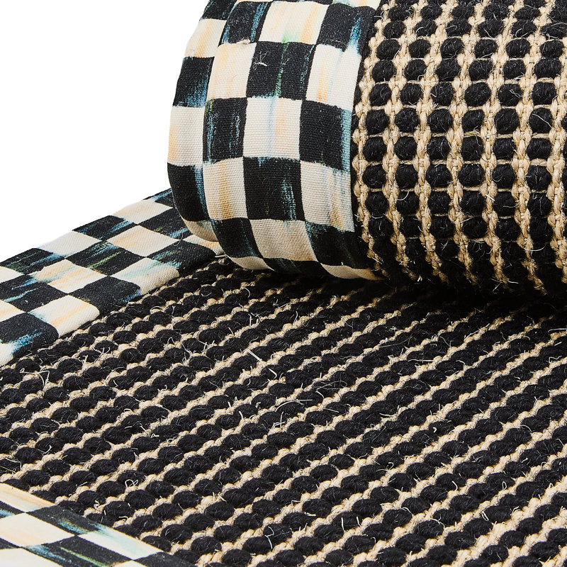 Courtly Check Sisal Dot Rug, Rectangle 3' x 5'