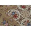 Tapis floral brun / blanc noué à la main de haute qualité
