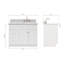 Meuble-lavabo simple 43 po Partham-70315881