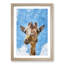 Chewing Giraffe - Picture Frame Painting Print-56924677-56924679